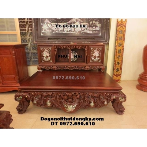 Sập vắt vai, Sập hai lá gỗ gụ SG19