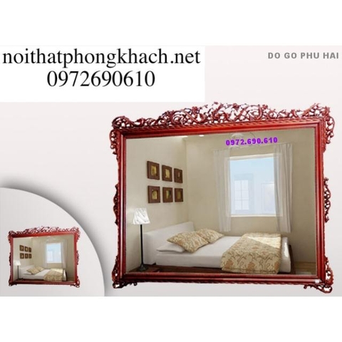 gương treo tường đẹp, Gương kính nổi GT01