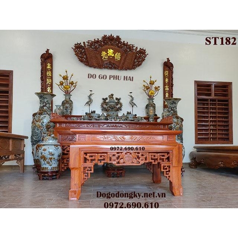 Bàn Thờ Tam Cấp Sản Xuất Tại Đồ Gỗ Đồng Kỵ Phú Hải ST182