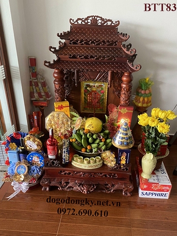 Bàn Thờ Ông Địa Mái Cong Bán Tại Tỉnh Bình Dương BTT83