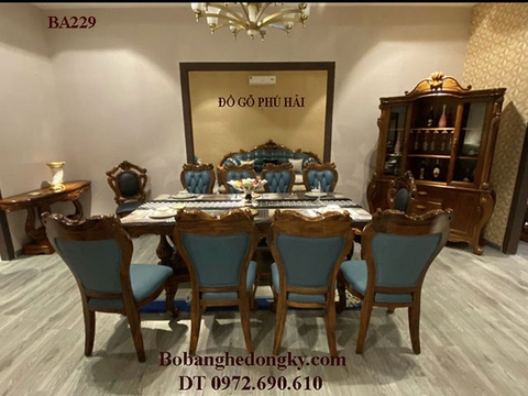 Bộ Bàn Ghế Ăn Bọc Đệm Mẫu Đẹp Và Đẳng Cấp BA229