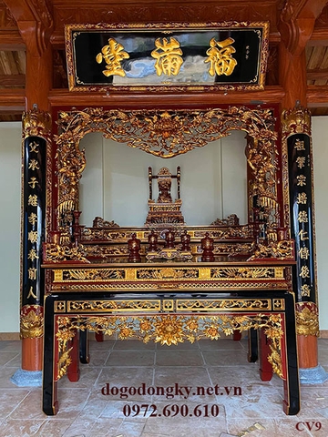 Cửa Võng Thờ Gia Tiên | Đồ Thờ Phú Hải CV09