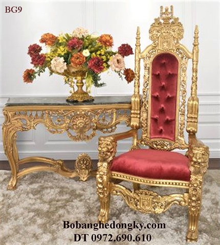 Ghế Tân Cổ Điển Dát Vàng Dùng Trang Trí Các Sự KIện VIP BG9