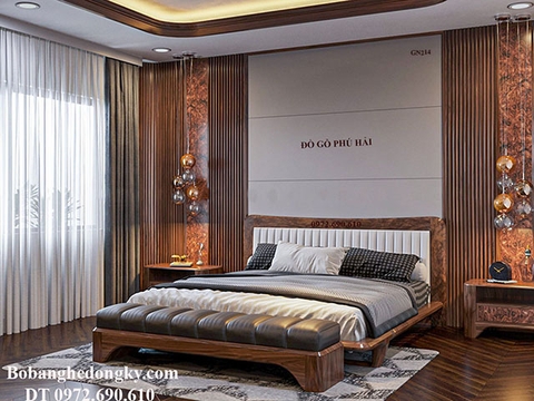Giường Ngủ Đẹp - Giường Ngủ Hiện Đại Mẫu Hàn Quốc GN214