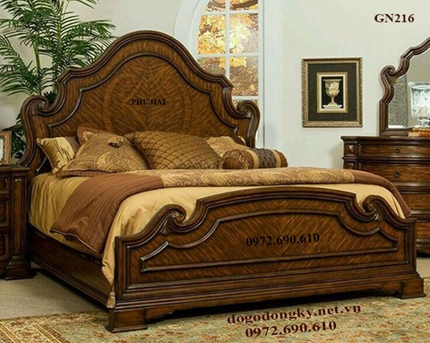 Giường Ngủ Hoàng Gia Châu Âu Cho Phòng Ngủ Cao Cấp GN216