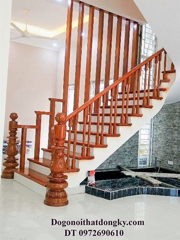 TOP 20 Mẫu Trụ Cầu Thang Gỗ Lim Đẹp Không Thể Bỏ Qua TCT02