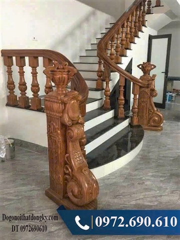 Trụ cầu Thang Gỗ - 30+ Mẫu Trụ cầu thang gỗ đẹp TCT01