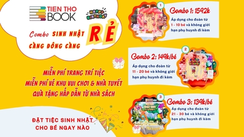 Combo sinh nhật - Chỉ từ 139k/bé - Càng đông càng rẻ
