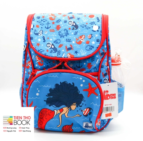 Ba Lô Nàng Tiên Cá Nhỏ Clerver Hippo BFO1109 - Xanh