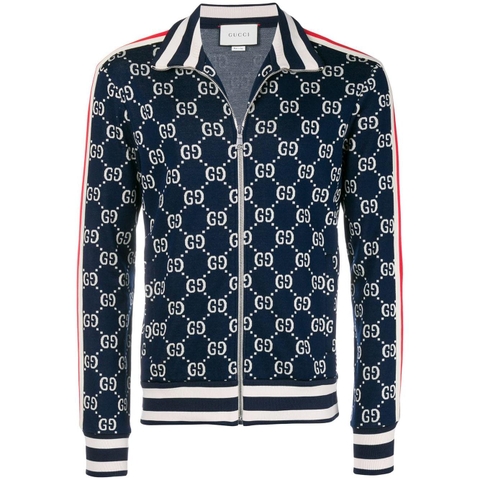 ÁO KHOÁC GUCCI JAQUARD LOGO PRINT