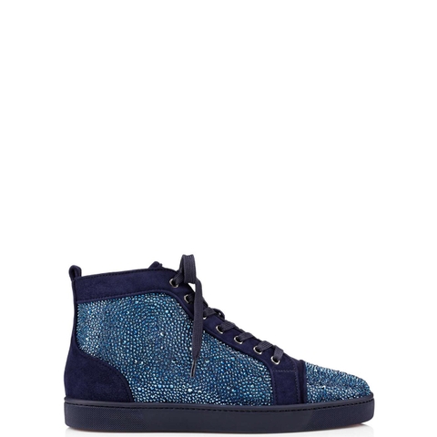 GIÀY CHRISTIAN LOUBOUTIN LOUIS STRASS BLUE