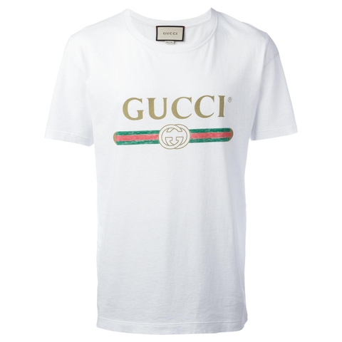 ÁO PHÔNG GUCCI LOGO WASHED