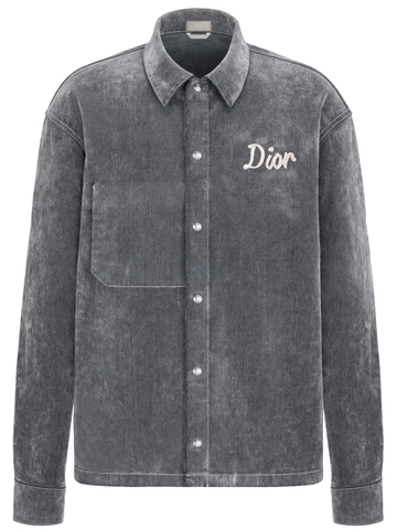 ÁO SƠ MI DIOR AND JACK KEROUAC LOGO DENIM CHUẨN 1:1 AUTHENTIC