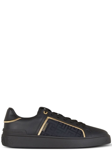 GIÀY BALMAIN B-COURT BLACK LEATHER SNEAKERS CHUẨN 1:1 AUTHENTIC