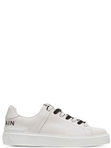 GIÀY BALMAIN B-COURT WHITE LEATHER SNEAKERS CHUẨN 1:1 AUTHENTIC