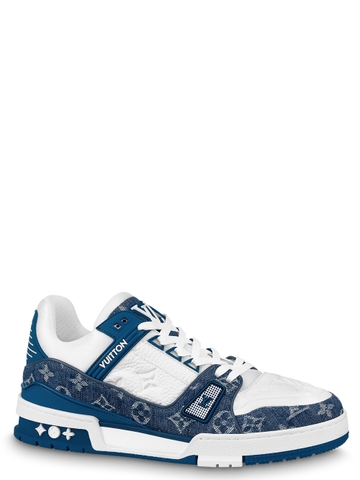 GIÀY LOUIS VUITTON LV TRAINER SNEAKER BLUE CHUẨN 1:1 AUTHENTIC