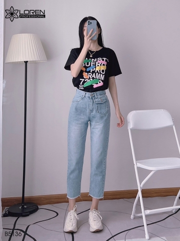 Quần jean baggy LOREN kiểu túi B5136