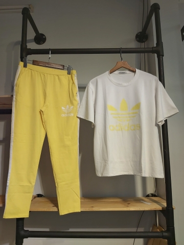 Sét thun nữ dài adidas vàng A9002