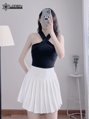 Áo kiểu nữ LOREN bozip chéo cổ A6995