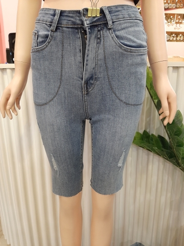 Quần jean ngố tua xanh B5215