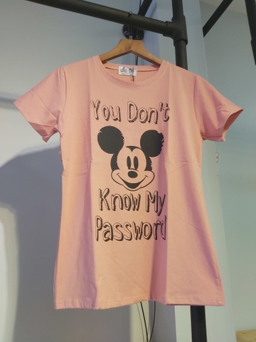 Áo thun nữ mickey lớn hồng A2033