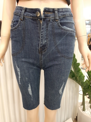 Quần jean ngố tua xanh B5250