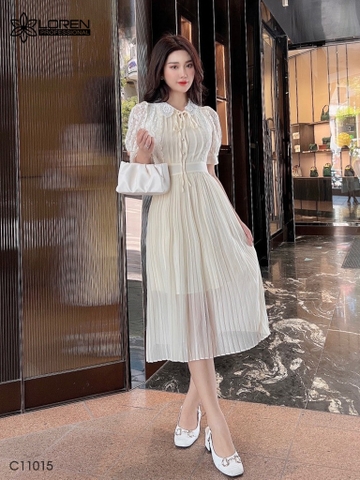 Đầm nữ LOREN phối ren C11015