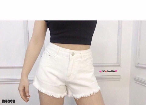 Quần kaki short tua trắng B5098