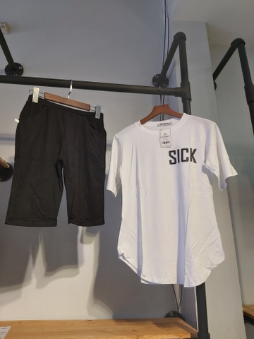 Sét thun nữ lửng sick trắng A9033