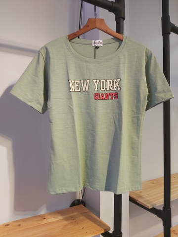 Áo thun nữ new york xanh A2040