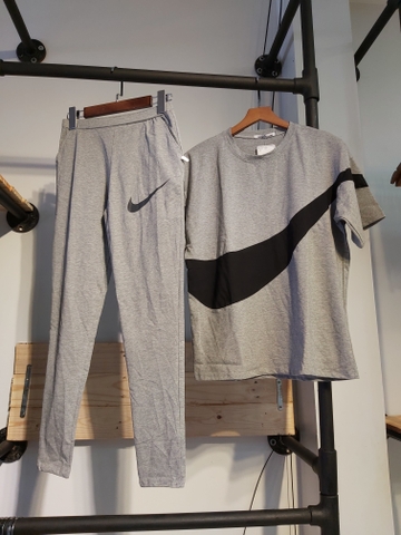 Sét thun nữ dài nike xám A9048