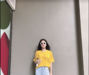 Áo thun nữ trơn vàng A2046