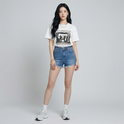 Áo thun nữ LOREN ban nhạc A21019