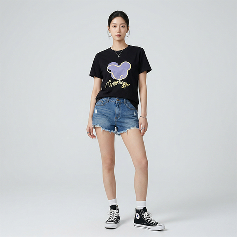 Áo thun nữ LOREN Regular mickey A21092