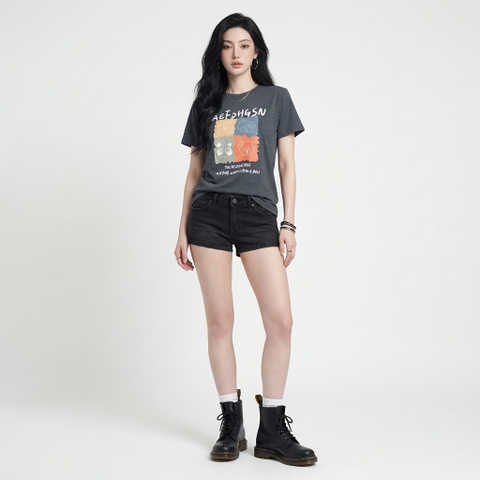 Áo thun nữ LOREN Regular bear A21098