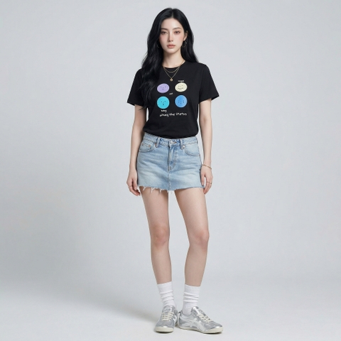 Áo thun nữ LOREN Regular status A21100