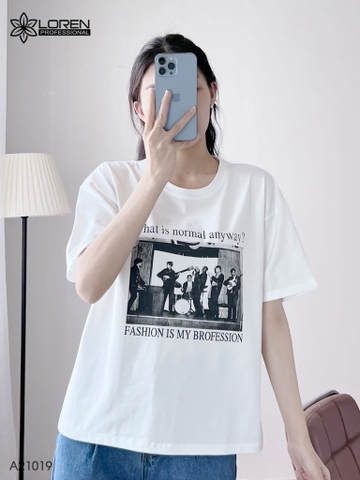 Áo thun nữ LOREN ban nhạc A21019