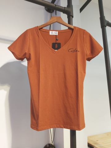 Áo thun nữ ceture nâu A2009