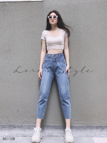 Quần jean baggy nữ LOREN kiểu túi B51108