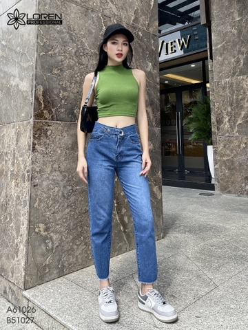Quần jean baggy nữ LOREN lưng kiểu B51027