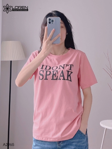 Áo thun nữ LOREN Speak ngắn tay A2965