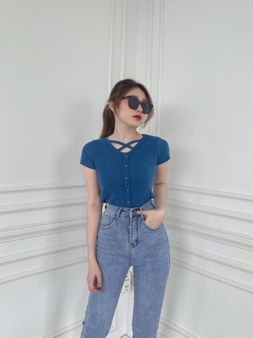 Áo kiểu nữ LOREN chéo ngực A61102