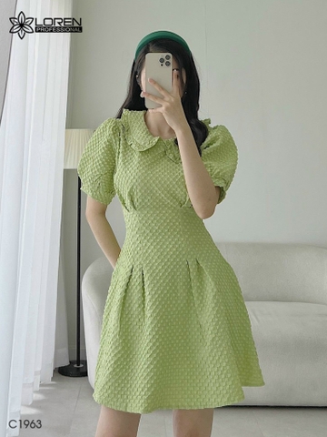 Đầm nữ LOREN xốp Xanh C1963