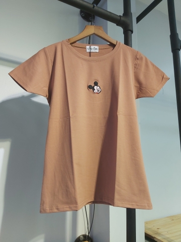 Áo thun nữ mickey nâu A2003