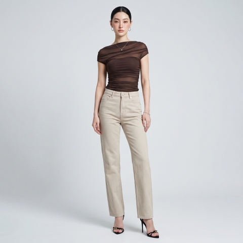 Quần Jean Nữ Ống Suông LOREN PT11139