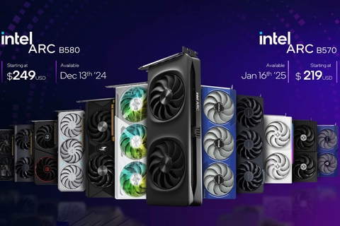 Intel Arc Battlemage B580 và B570: Hiệu năng mạnh mẽ, giá cả hợp lý