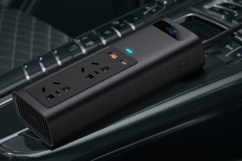 So sánh ba bộ chuyển đổi 12V ra 220V xe hơi Baseus