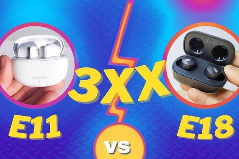 So sánh Tai nghe không dây Baseus E11và Baseus E18