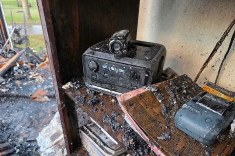 EcoFlow River 3 Plus vẫn hoạt động sau vụ cháy nhà