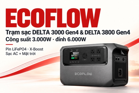 EcoFlow ra mắt 2 trạm sạc lưu trữ ngoài trời, công suất đỉnh lên tới 6.000W
